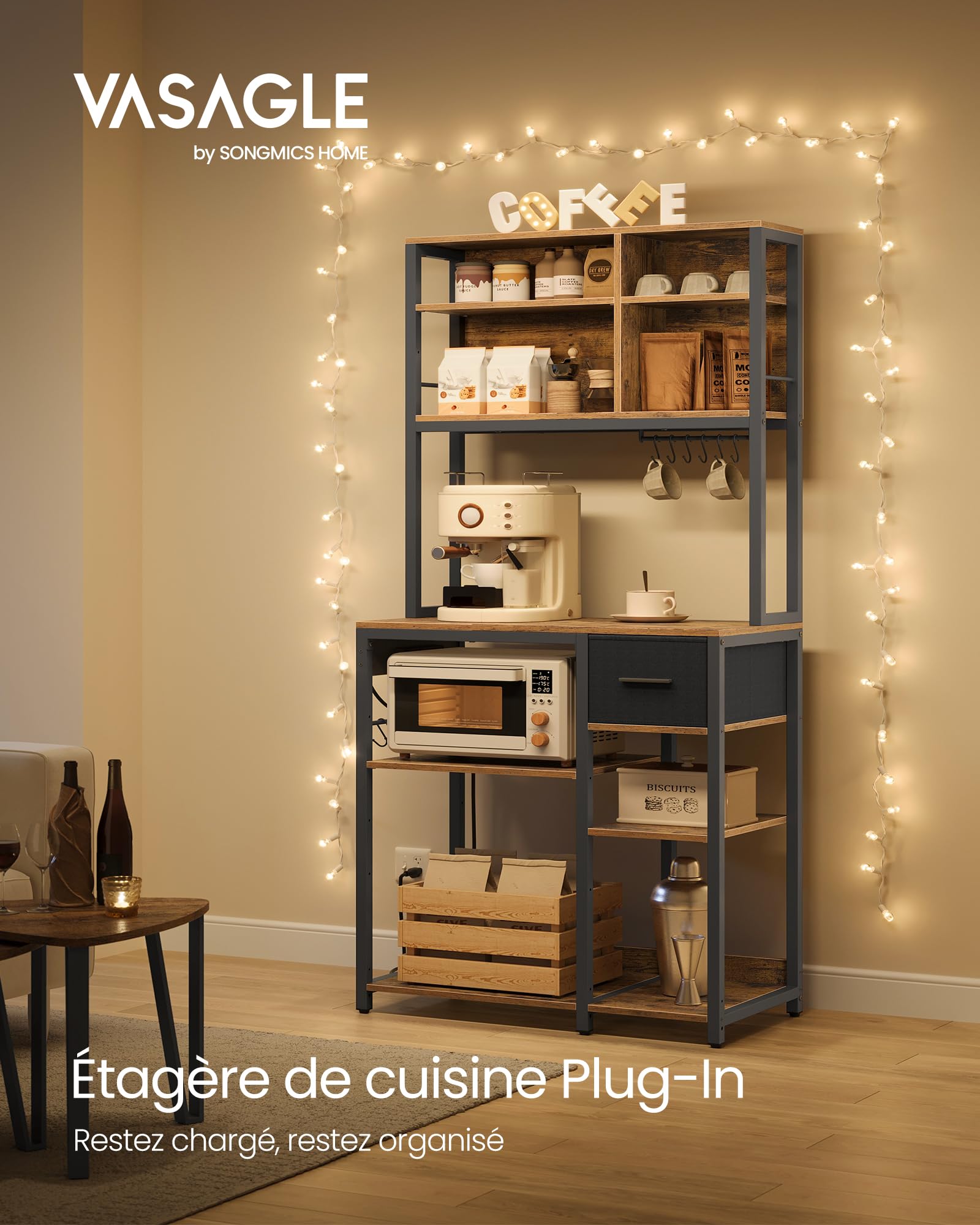 Étagère de Cuisine avec Multiprise