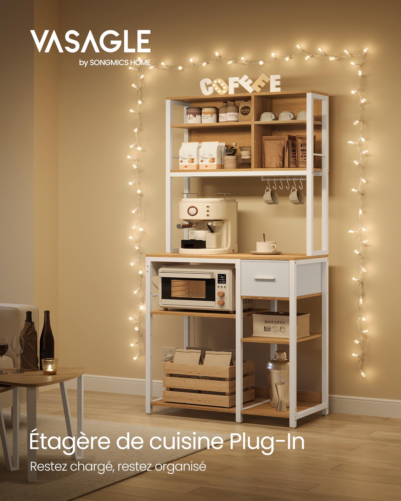 Étagère de Cuisine avec Multiprise