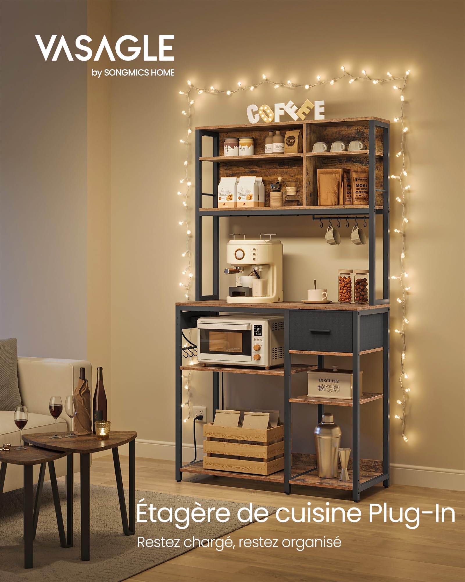 Étagère de Cuisine avec Multiprise